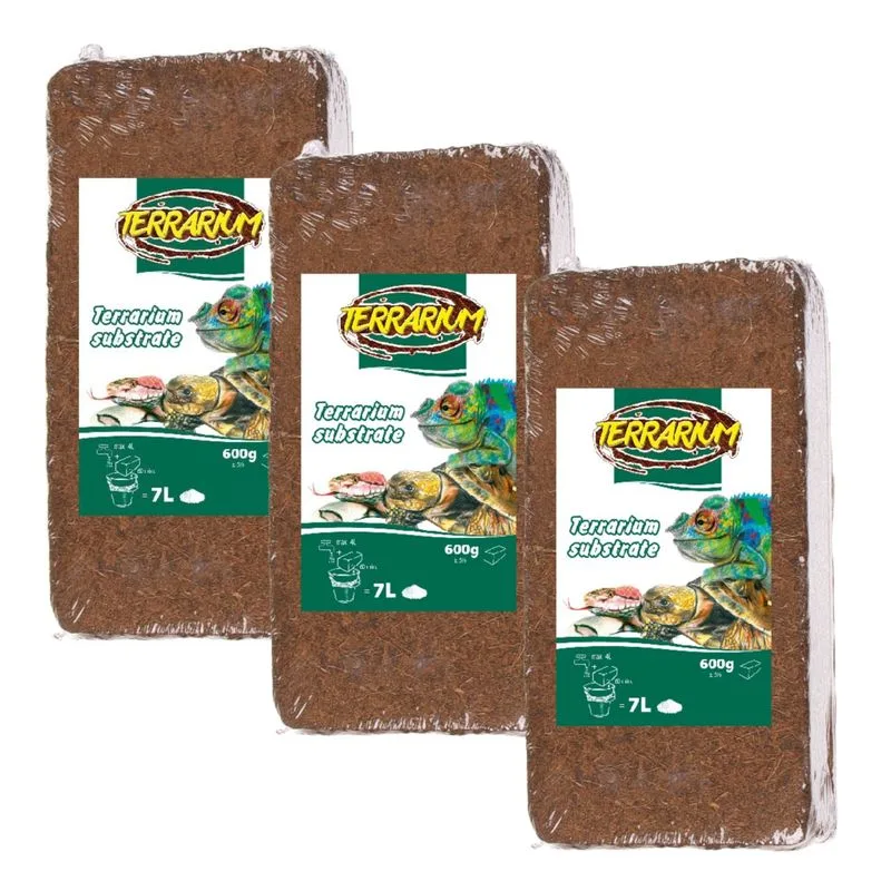 Dno do terária TATRAPET, kokosové vlákno Terrarium, 3x600g