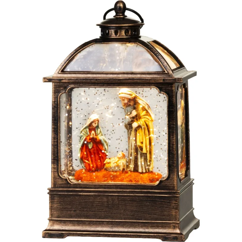 Dekorácia MagicHome Vianoce, Snežítko, 1xLED teplá biela, 3xAAA, 10x7x16,8 cm