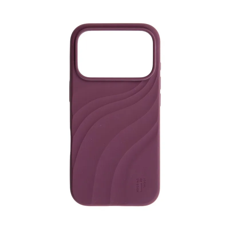 iDeal Fashion Soft Swirl Silicone Case MagSafe iPhone 17 Pro / 18 Pro Velvet Plum