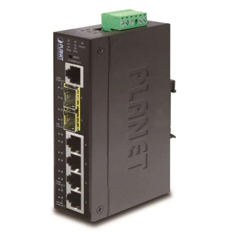 Planet IGS-5225-4T2S průmyslový L3 switch, 4x1Gb, 2x2.5Gb SFP, dual 12-48VDC, -40~75°C, IP30 (IGS-5225-4T2S)