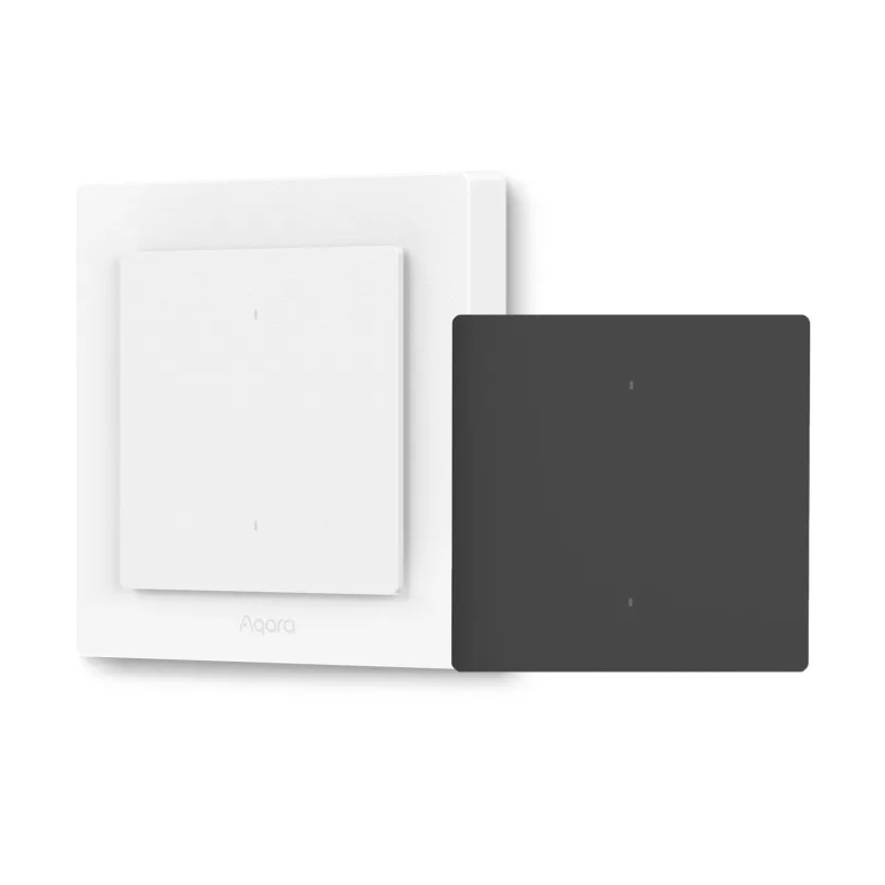 AQARA Light Switch H2 EU (2 tlačítka, 1 kanál) - Zigbee a Thread vypínač s relé SH029
