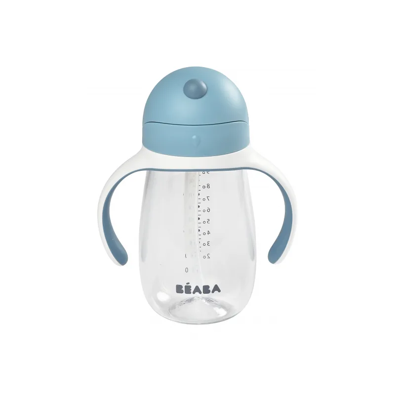 Beaba Hrnček so slamkou 300ml Windy Blue
