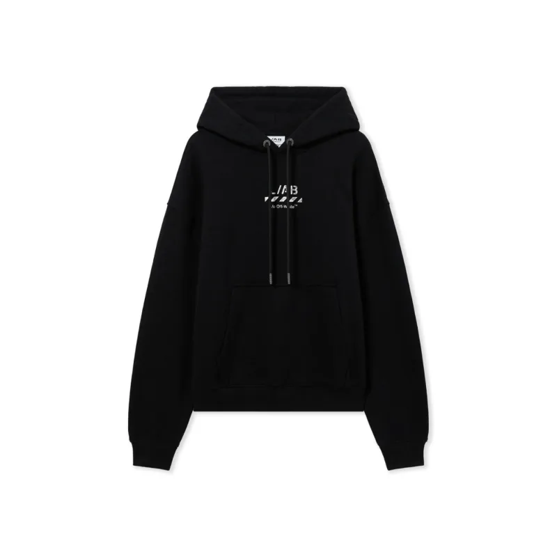 Off White L/AB Core Diagonal Hoodie Black - XXL