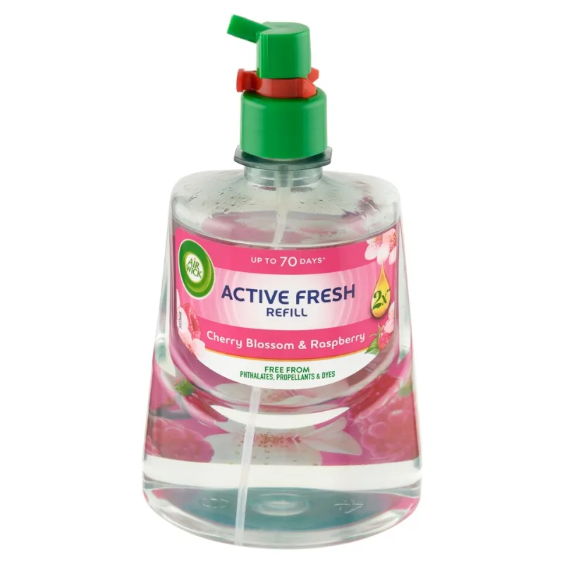 Air Wick Active Fresh Čerešňový kvet a malina difuzér náplň 228ml