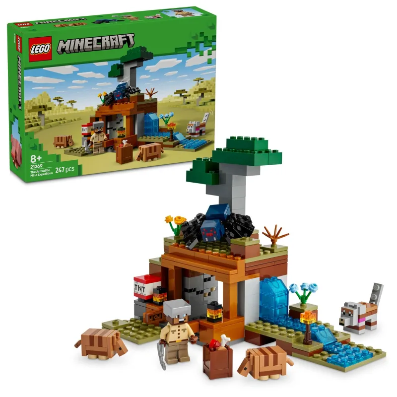 LEGO Minecraft® 21269 Výprava do bane a pásavec