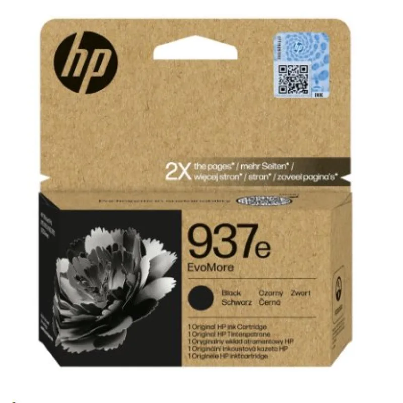 HP 937e EvoMore - čierna - originál - Officejet - atramentová kazeta…