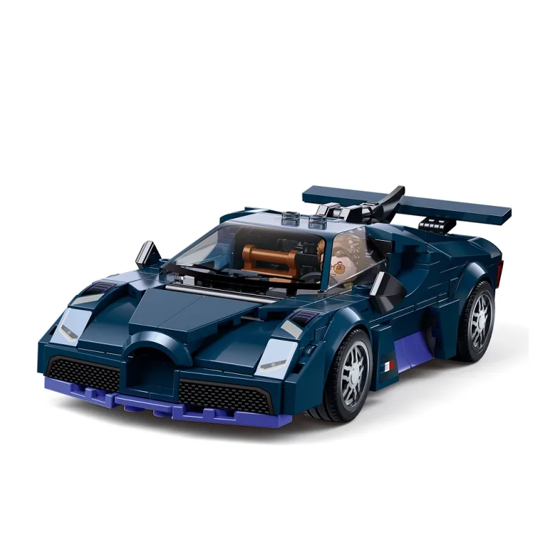 Sluban Model Bricks M38-B1508 Športový automobil modrý v mierke 1:32