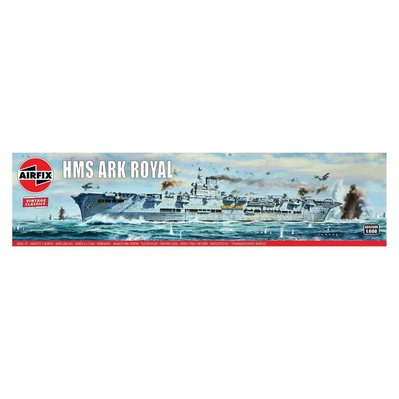 Airfix Classic Kit VINTAGE loď A04208V - HMS Ark Royal (1:600)