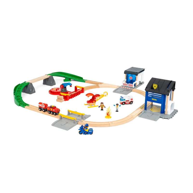 Brio 36025 Vlaková sada záchranárskeho tímu