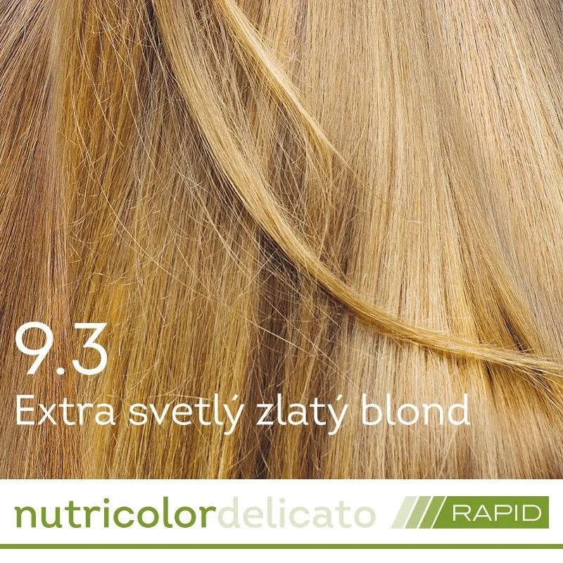 Farba na vlasy Nutricolor Delicato RAPID Extra svetlý zlatý blond 9.3 140ml - Biokap