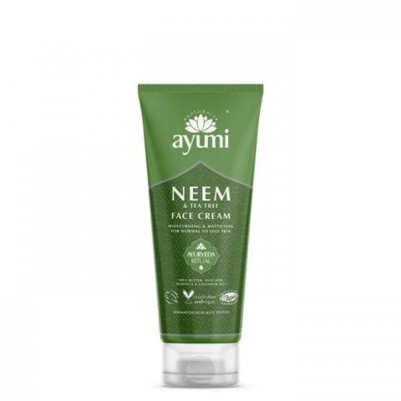 Pleťový krém s neemom a Tea Tree 100ml - AYUMI