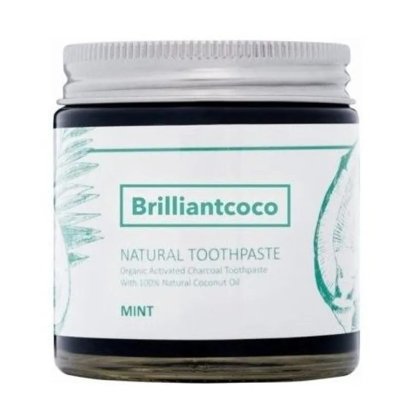 Prírodná bieliaca zubná pasta Mäta 120ml - Brilliant COCO