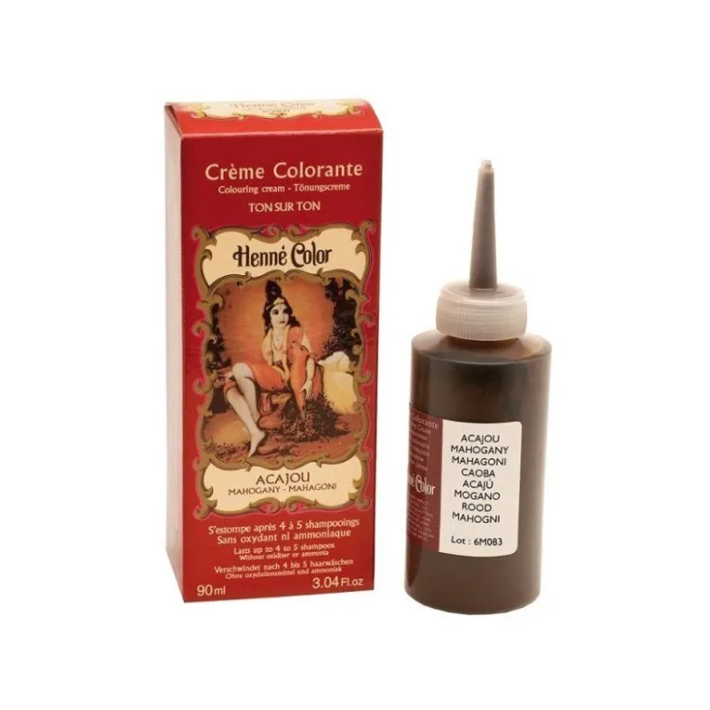 Mahagónová krémová henna na vlasy 90 ml