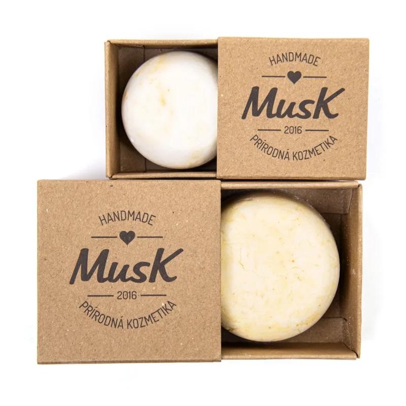 Tuhý šampón pre podporu rastu vlasov POVZBUDENIE 80g- Musk