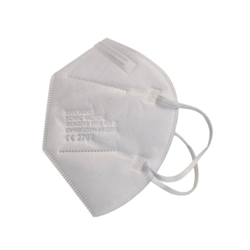 BIOMIC Respirátor FFP2 NR D bez ventilu jednorazový biely 10 ks