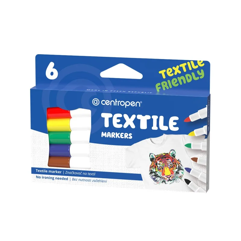 Popisovač CENTROPEN 2739 Textile - sada 6 ks