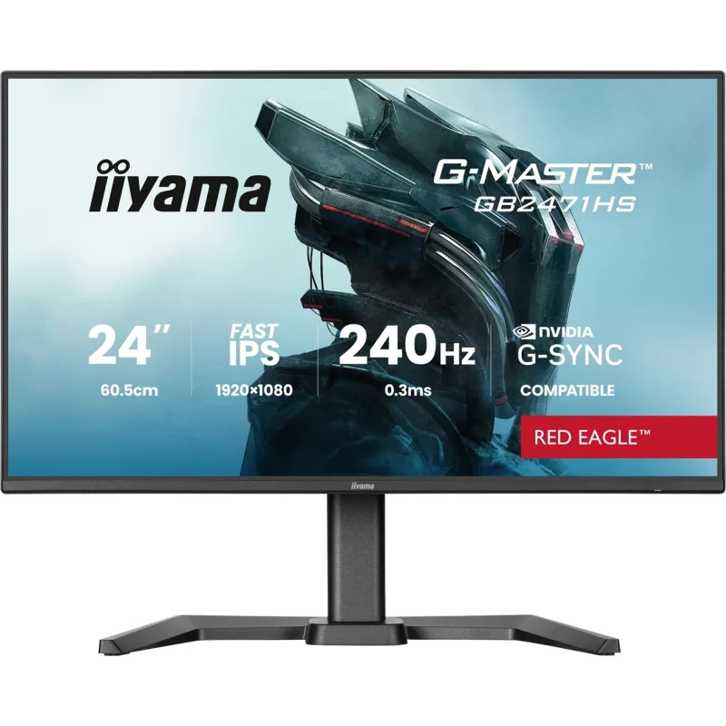 iiyama G-Master/GB2471HS-B1/23,8"/IPS/FHD/240Hz/0,3ms/Čierna