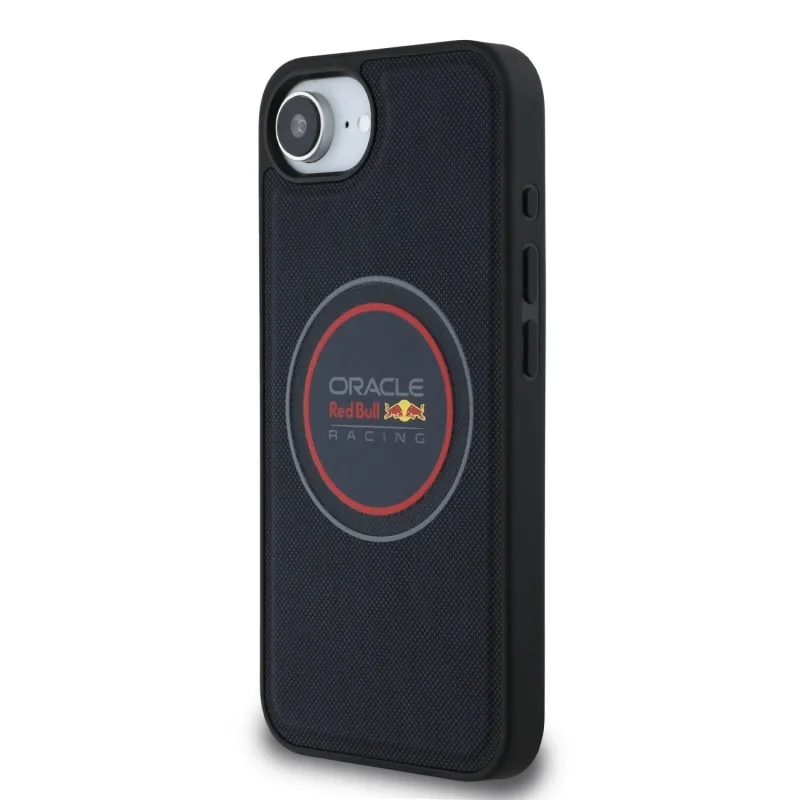Zadní kryt Red Bull PU Leather Red Ring pro Apple iPhone 16e / 17e, navy