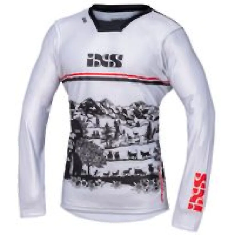 MX Jersey iXS TRIGGER 3.0 X35017 bielo-čierno-červená XS