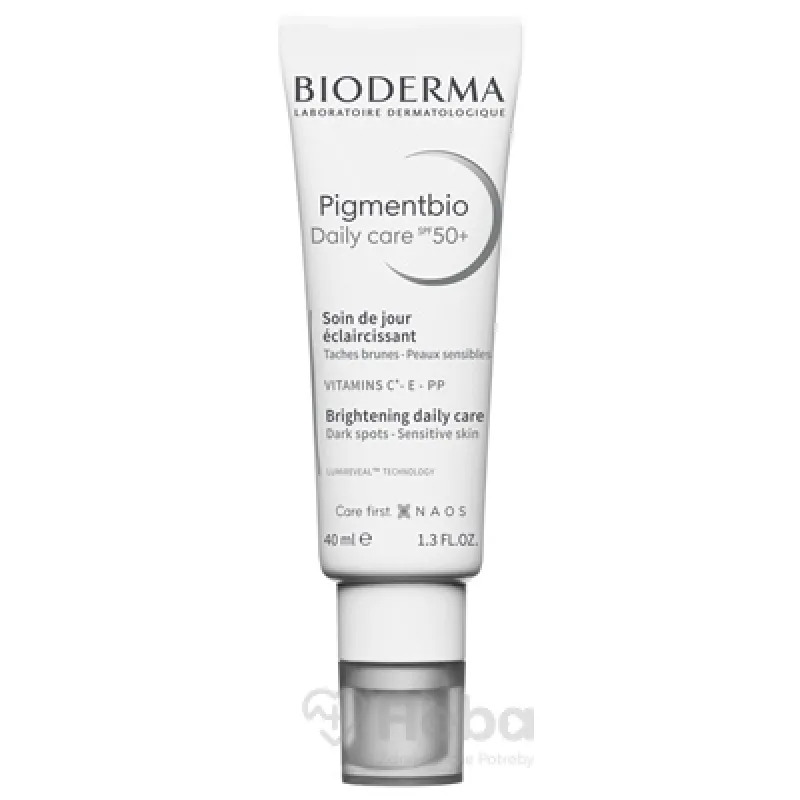 BIODERMA Pigmentbio denný krém proti pigmentovým škvrnám SPF50+ 40 ml