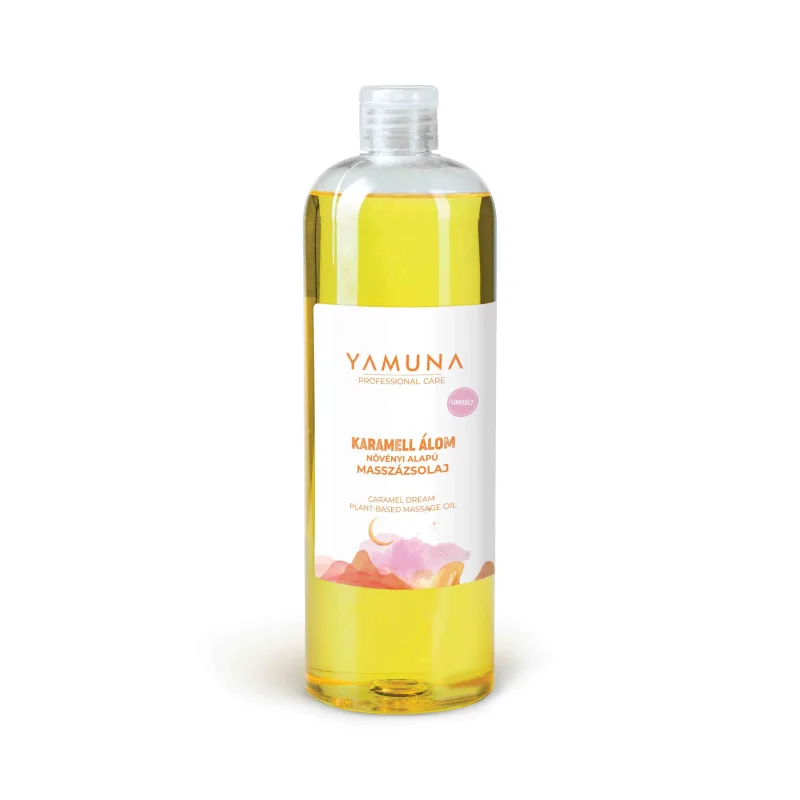 Yamuna Masážny olej Karamellový sen – rastlinný olej s E-vitamínom