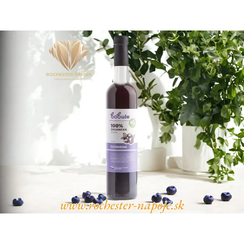 BOBULE 100% bio čučoriedková šťava, 500 ml