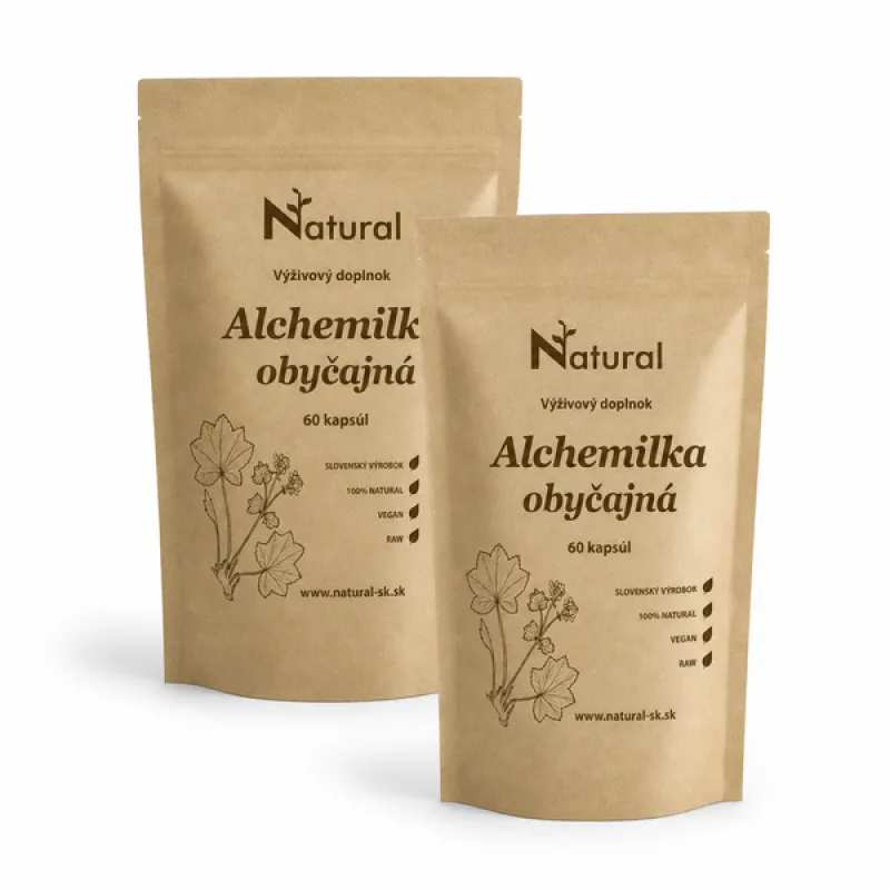 2x Alchemilka obyčajná - 550 mg - 60 kapsúl