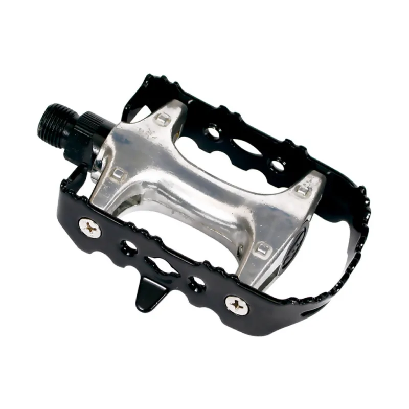 Pedále Longus Cage MTB Fe/Al Strieborné Guľôčkové