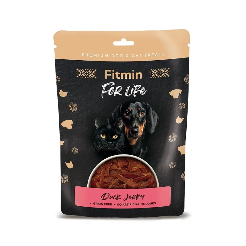 Fitmin For Life Jerky kachní pochoutka pro psy a kočky 70g