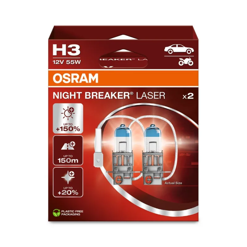 Žiarovka, diaľkový svetlomet ams-OSRAM NIGHT BREAKER® LASER 64151NL-2HB
