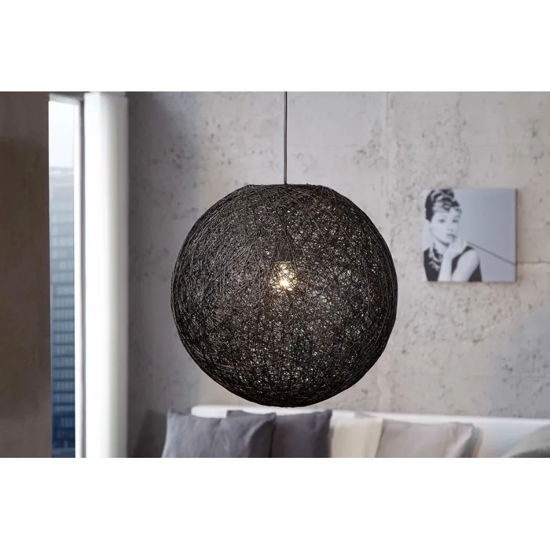 Lampa Wrap čierna 45cm