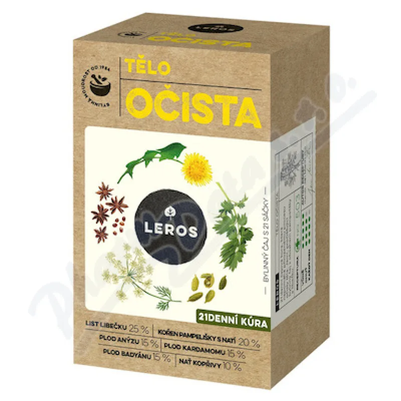 LEROS Tělo očista čaj 21x1.8g