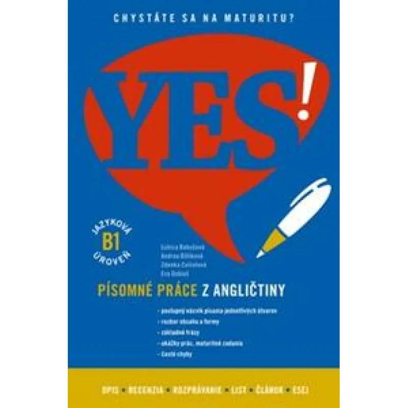Angličtina YES! - písomné práce (B1)
