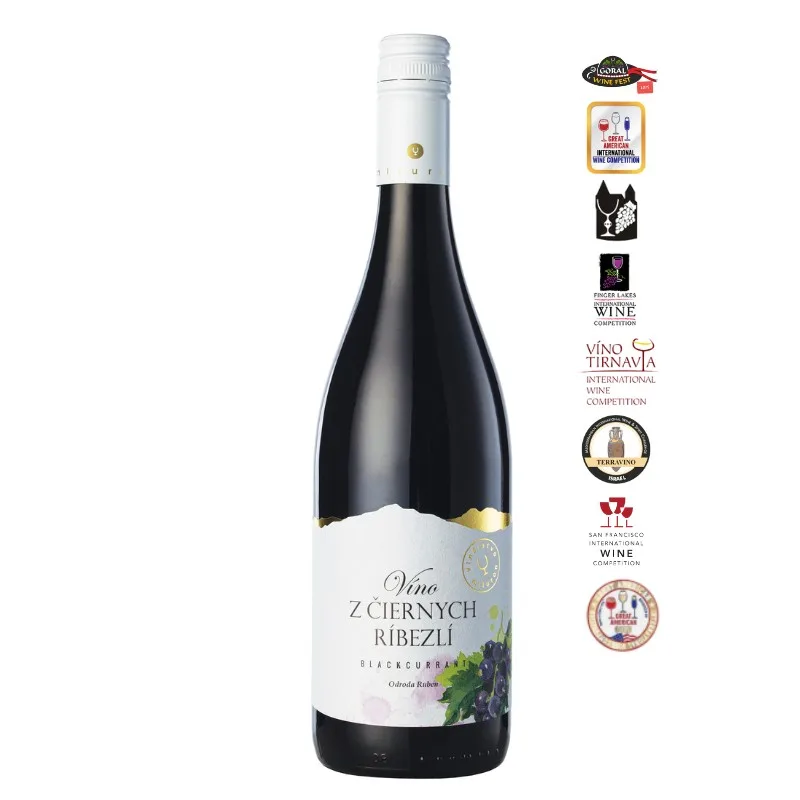 Víno z černého rybízu, 0,75 l