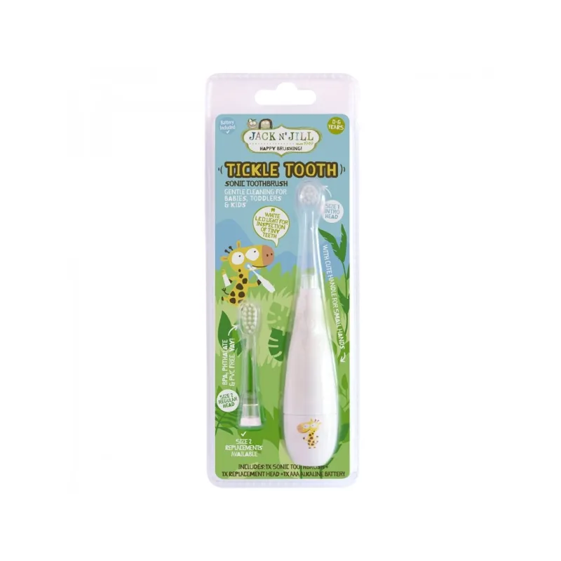 Jack N' Jill Sonická zubná kefka Tickle Tooth LED, 0-6 rokov
