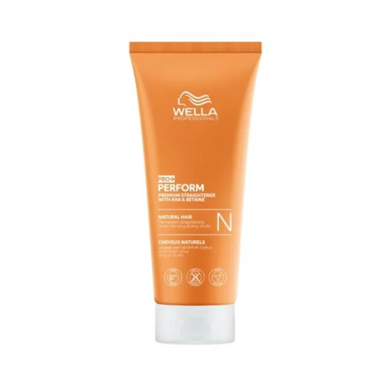 Krm na permanentn narovnanie prirodzene kueravch nepoddajnch vlasov Wella Professionals Pro+ Perform N - 200 ml