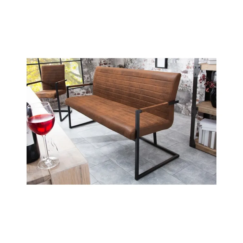Lavice - Loft, 160 cm, hnědá