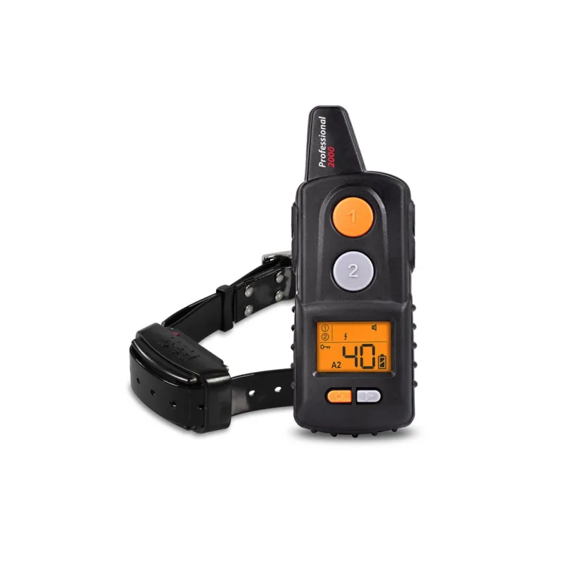 Elektronický výcvikový obojok d-control professional 2000 - Čierna