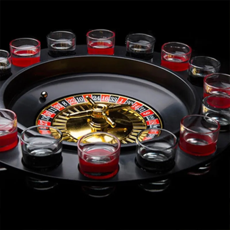 Alkohla ruleta so 16 pohármi a 2 loptičkami