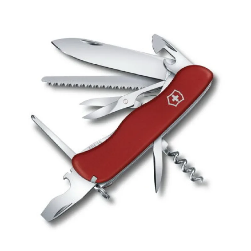 Nôž vreckový Victorinox OUTRIDER s poistkou, červený