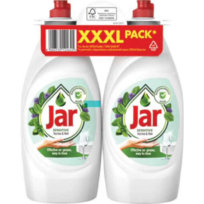 Jar tekutý prostriedok na umývanie riadu Tea Tree & Mint 2 x 850 ml