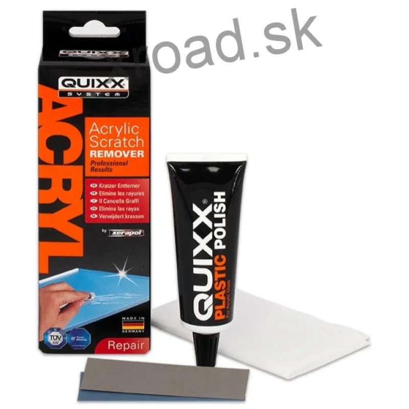 Odstraňovač škrabancov z akrylového skla (SADA) (QUIXX)