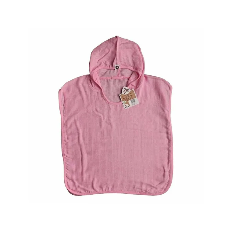 XKKO BMB Colours Bambusové pončo, baby pink, veľ. 2, 2-3roky