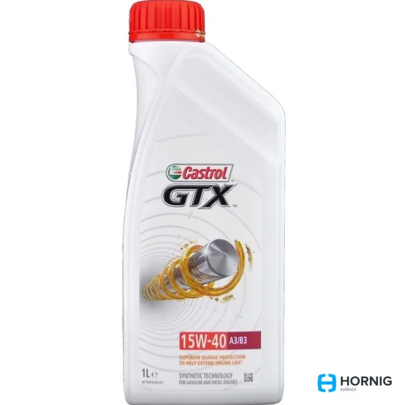 CASTROL GTX15W-40 olej pre štvortaktné stroje, 1l