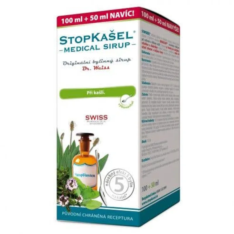 DR. WEISS Stopkašeľ medical sirup 100 ml + 50 ml ZADARMO
