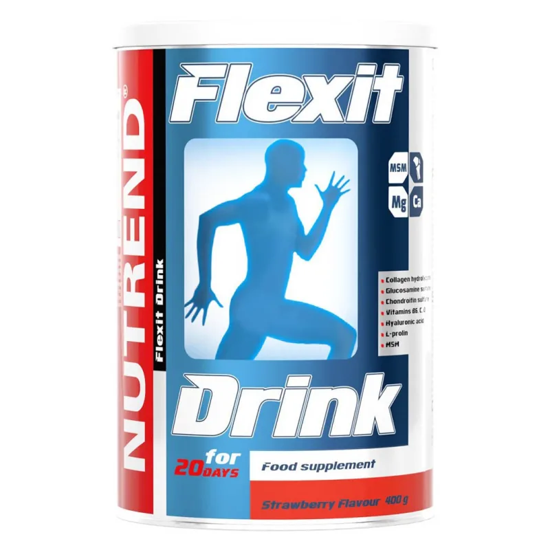 Nutrend Flexit Jahodový nápoj - 400 g