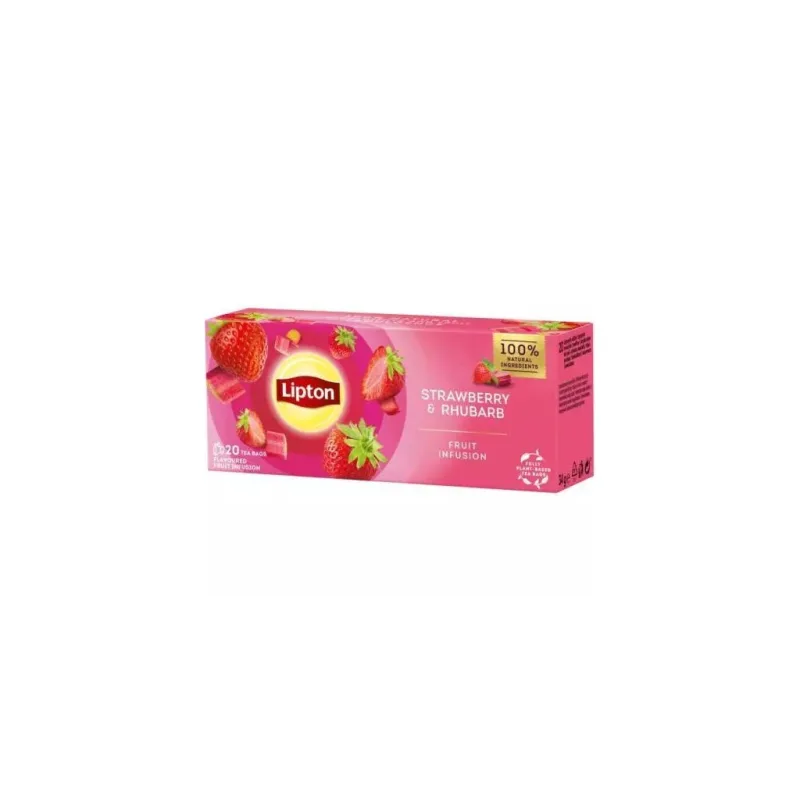 Lipton fruit infusion strawberry a rhubarb @ 20x1, 6g