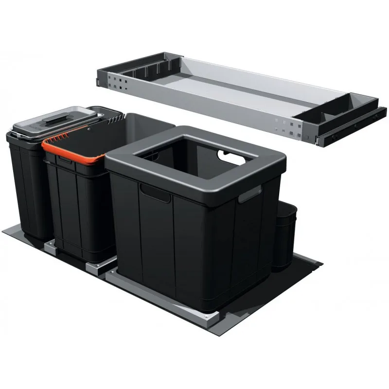 Odpadkový kôš Franke Sorter 350-90 COMPOSTA, 40 l + 22 l + 5,5 l