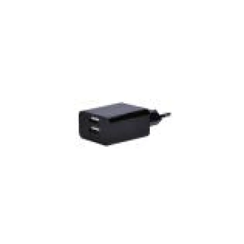 Solight USB nabíjecí adaptér 2x USB, 3100mA max., AC 230V, černý