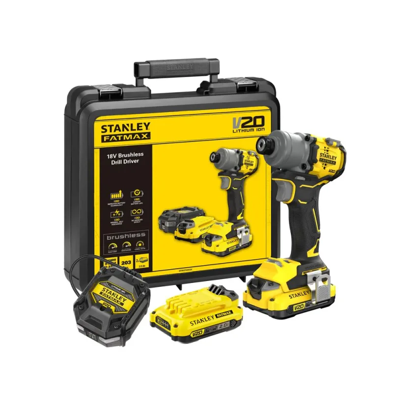 AKU rázový uťahovák V20 18V 2x2,0Ah Stanley FatMax SFMCF830D2K-QW